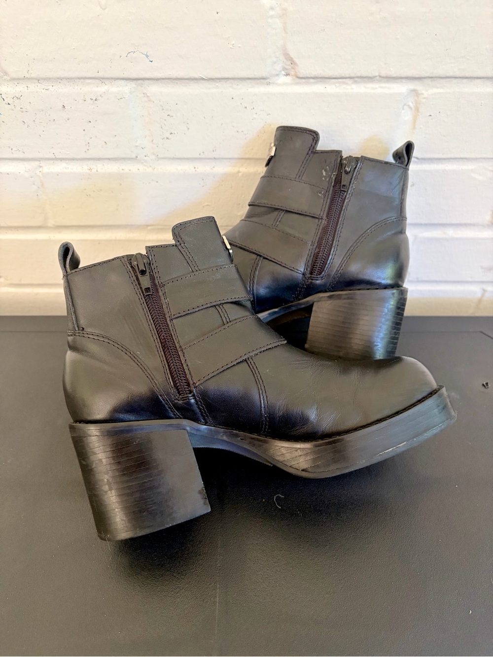 Vintage 90s/00s Women’s Harley Davidson Chunky Platform Boots, SZ 6.5 - Picture 8 of 12